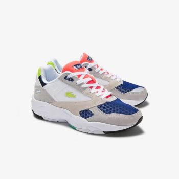 Lacoste Storm 96 LO Colourblock Textile Sneakers - Tenisky Dámské Světle Šedé / Světle Zelene | CZ-a